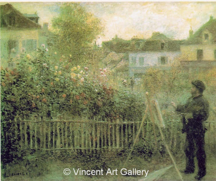 A3012, RENOIR, Monet Painting in His Garden